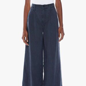 MOTHER Pouty Prep High Waist Ankle Wide Leg Jeans (Faded Black) Size 24